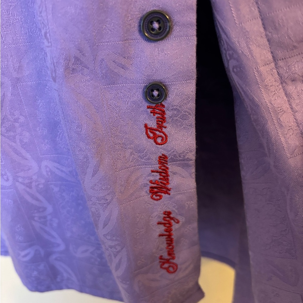 Robert Graham Lavender Button Down Shirt - Picture 11 of 11